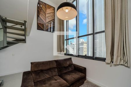 Sala de apartamento à venda com 1 quarto, 80m² em Chácara das Pedras, Porto Alegre