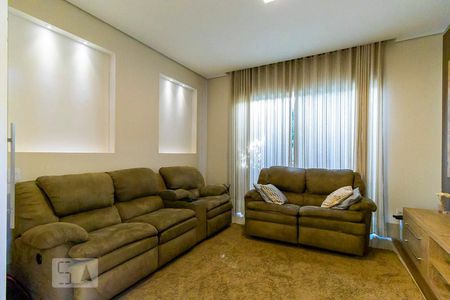 Sala de vídeo de casa de condomínio à venda com 3 quartos, 312m² em Jardim Chapadão, Campinas