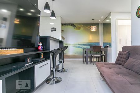 Sala de apartamento para alugar com 2 quartos, 48m² em Vila Mogilar, Mogi das Cruzes