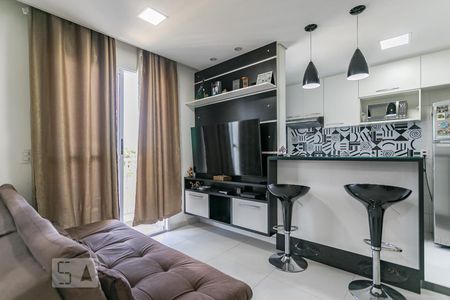 Sala de apartamento para alugar com 2 quartos, 48m² em Vila Mogilar, Mogi das Cruzes