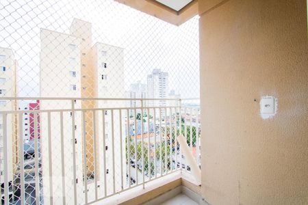 Varanda da sala de apartamento para alugar com 2 quartos, 54m² em Vila Valparaíso, Santo André