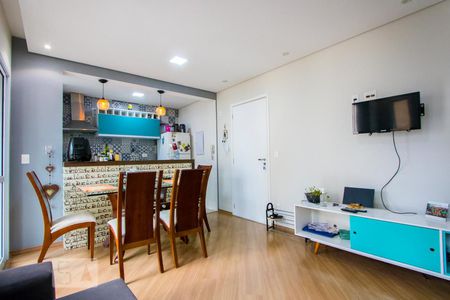 Sala de apartamento para alugar com 2 quartos, 54m² em Vila Valparaíso, Santo André