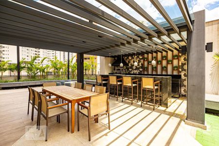 Studio à venda com 40m², 1 quarto e 1 vagaChurrasqueira