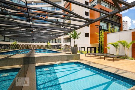 Studio à venda com 40m², 1 quarto e 1 vagaPiscina