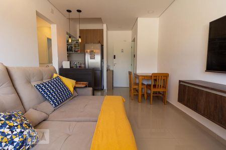 Sala de apartamento para alugar com 1 quarto, 39m² em Jardim Trussardi, São Paulo