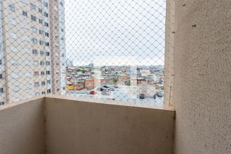 Varanda da Sala de apartamento à venda com 2 quartos, 52m² em Campanário, Diadema