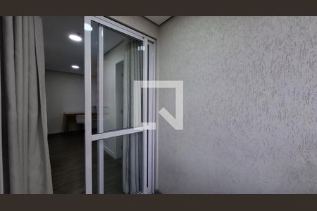Varanda da Sala de apartamento à venda com 1 quarto, 44m² em Centro, Santo André