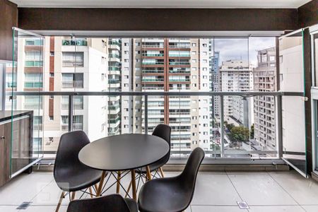 Varanda de kitnet/studio para alugar com 1 quarto, 40m² em Consolação, São Paulo