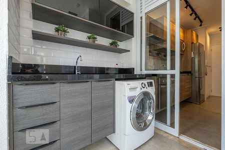Sala - Varanda de apartamento à venda com 1 quarto, 48m² em Pinheiros, São Paulo