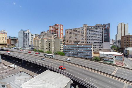 Vista do Quarto de apartamento à venda com 1 quarto, 30m² em Floresta, Porto Alegre