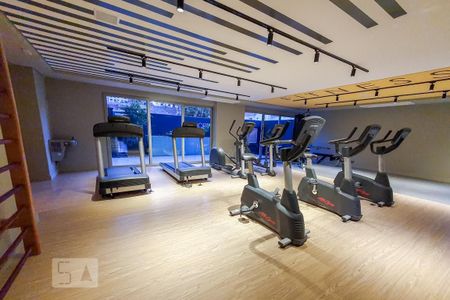 Studio para alugar com 28m², 1 quarto e sem vaga Studio para alugar com 28m², 1 quarto e sem vagaÁrea Comum - Academia