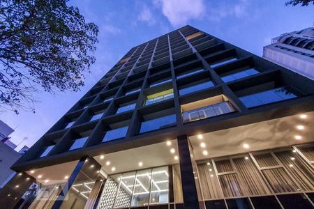 Studio para alugar com 28m², 1 quarto e sem vaga Studio para alugar com 28m², 1 quarto e sem vagaFachada