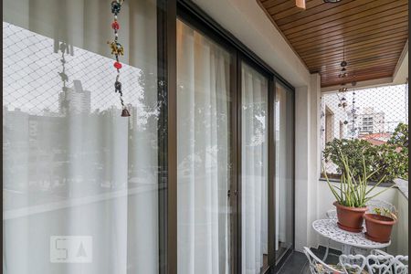Varanda da Sala de apartamento à venda com 4 quartos, 140m² em Centro, Santo André