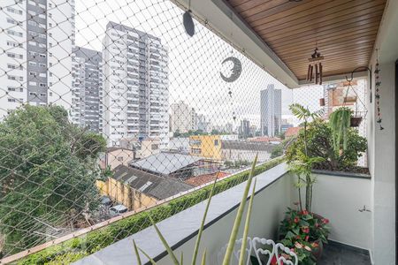 Varanda da Sala de apartamento à venda com 4 quartos, 140m² em Centro, Santo André