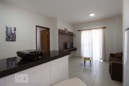 Sala de apartamento para alugar com 1 quarto, 52m² em Nova Aliança, Ribeirão Preto