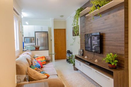 Sala de apartamento à venda com 2 quartos, 60m² em Vila Curuçá, Santo André