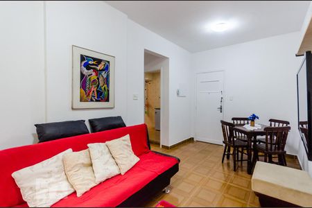 Sala de apartamento para alugar com 1 quarto, 33m² em Aparecida, Santos