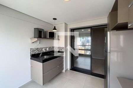 Varanda e cozinha de kitnet/studio para alugar com 1 quarto, 31m² em Vila Mariana, São Paulo