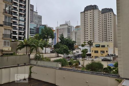 Vista da Varanda de kitnet/studio à venda com 1 quarto, 41m² em Cerqueira César, São Paulo