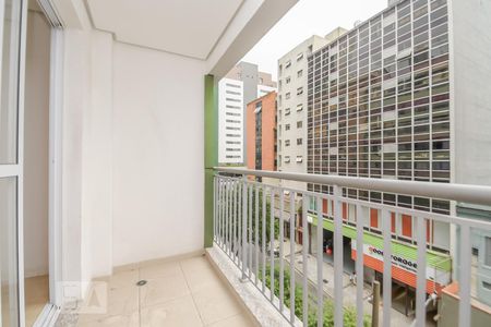 Varanda de kitnet/studio para alugar com 1 quarto, 28m² em Bela Vista, São Paulo