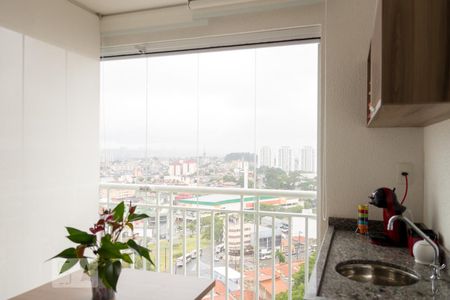 Varanda da Sala de apartamento à venda com 2 quartos, 65m² em Santa Maria, Santo André