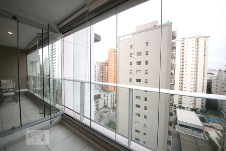 Varanda  de apartamento para alugar com 1 quarto, 36m² em Brooklin, São Paulo