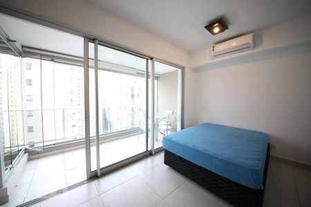 Quarto - Varanda de apartamento para alugar com 1 quarto, 36m² em Brooklin, São Paulo