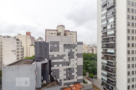 Vista da Sala de apartamento à venda com 1 quarto, 44m² em Consolação, São Paulo