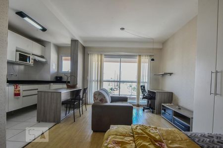 Sala de apartamento à venda com 1 quarto, 36m² em Brooklin, São Paulo