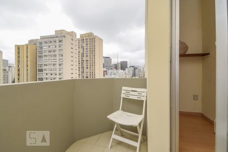 Varanda de apartamento à venda com 1 quarto, 40m² em Morro dos Ingleses, São Paulo