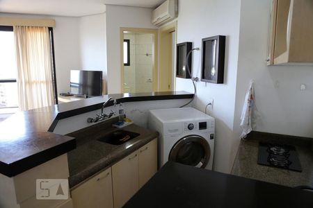 Cozinha  de apartamento à venda com 1 quarto, 45m² em Jardim Ampliação, São Paulo