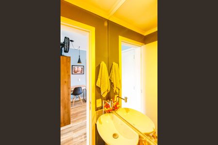 Lavabo de apartamento para alugar com 1 quarto, 49m² em Vila Cordeiro, São Paulo