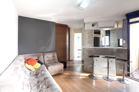 Sala/Cozinha de apartamento para alugar com 1 quarto, 40m² em Indianópolis, São Paulo