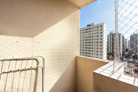 Varanda da Sala de apartamento para alugar com 1 quarto, 40m² em Indianópolis, São Paulo