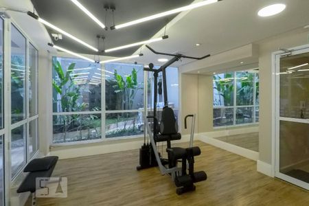 Studio para alugar com 39m², 1 quarto e 1 vaga Studio para alugar com 39m², 1 quarto e 1 vagaÁrea comum - Academia
