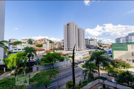 Varanda - Vista de apartamento à venda com 4 quartos, 120m² em Coração Eucarístico, Belo Horizonte