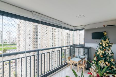 Varanda Gourmet de apartamento para alugar com 3 quartos, 88m² em Campestre, Santo André