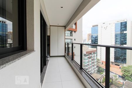 Varanda de apartamento à venda com 1 quarto, 49m² em Vila Nova Conceição, São Paulo