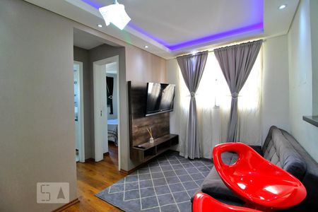 Sala de apartamento à venda com 2 quartos, 50m² em Vila Homero Thon, Santo André