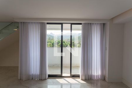 Varanda da Sala 1 de apartamento para alugar com 4 quartos, 357m² em Serra, Belo Horizonte