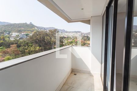 Varanda da Sala 1 de apartamento para alugar com 4 quartos, 357m² em Serra, Belo Horizonte
