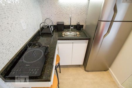 Studio - Cozinha  de kitnet/studio para alugar com 1 quarto, 21m² em Vila Mariana, São Paulo