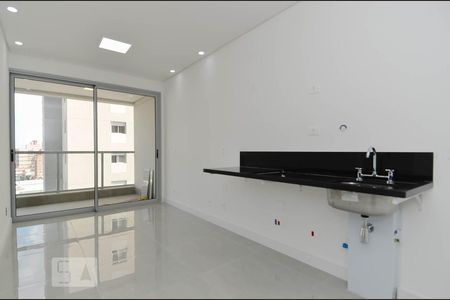 Sala e Cozinha de Apartamento com 1 quarto, 40m² Vila Miriam