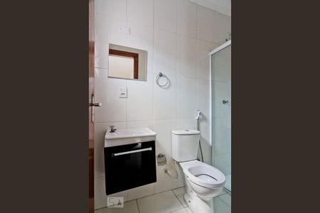 Banheiro da Suíte de casa de condomínio à venda com 3 quartos, 140m² em Vila Prado, São Paulo