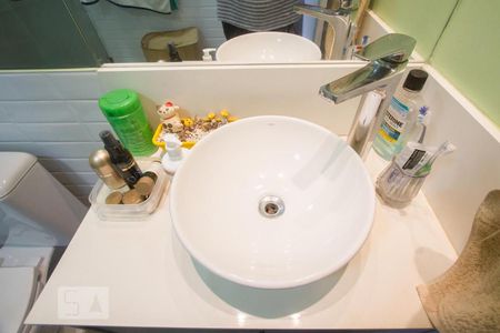 Detalhe Banheiro de apartamento para alugar com 1 quarto, 37m² em Campo Belo, São Paulo