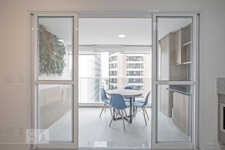 Porta Balcão da Varanda  de apartamento para alugar com 1 quarto, 40m² em Cidade Monções, São Paulo