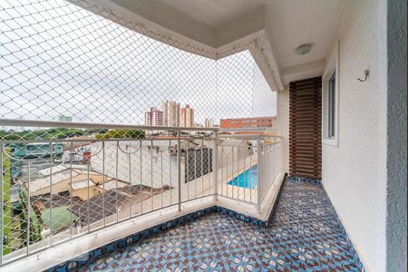 Varanda da Sala de apartamento para alugar com 2 quartos, 86m² em Vila Valparaíso, Santo André