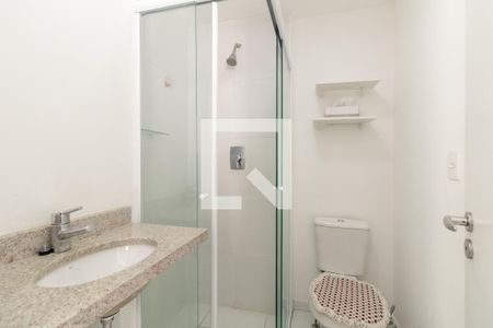 Banheiro de kitnet/studio à venda com 1 quarto, 23m² em Centro, São Paulo