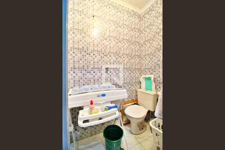 Banheiro da Suíte de casa à venda com 3 quartos, 130m² em Jardim Nevada, Santo André