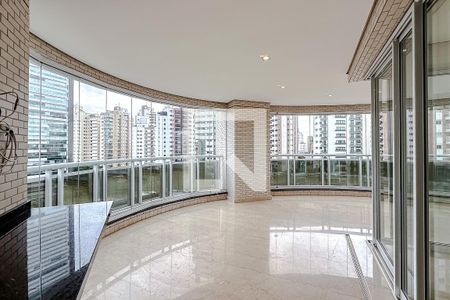 Varanda da Sala de apartamento para alugar com 4 quartos, 298m² em Jardim Analia Franco, São Paulo